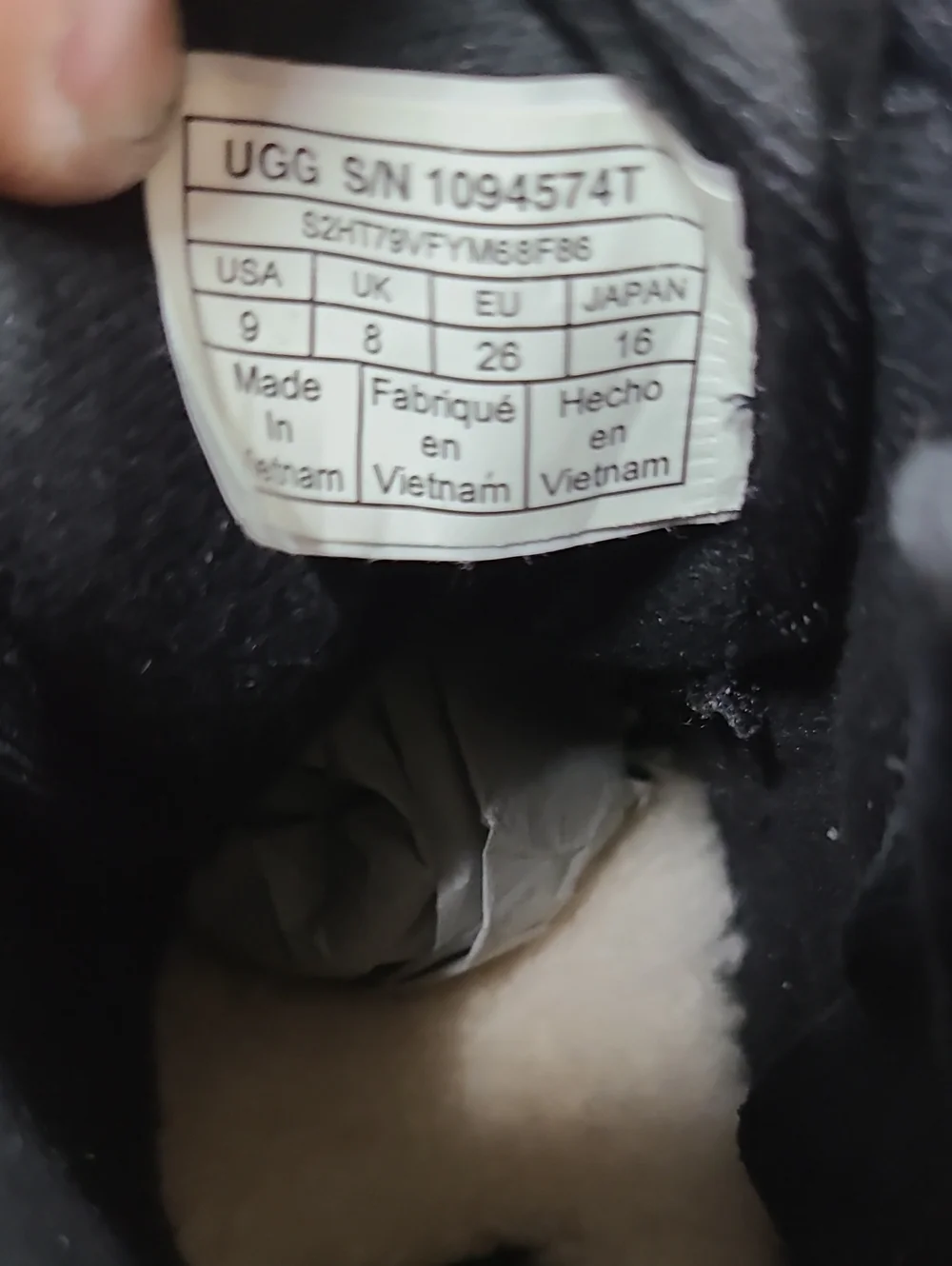 Ugg Orin Toddler Size 9